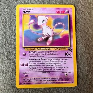 POKÉMON MEW BLACK STAR PROMO #8 NEAR MINT TO MINT CONDITION. NEVER PLAYED WITH.